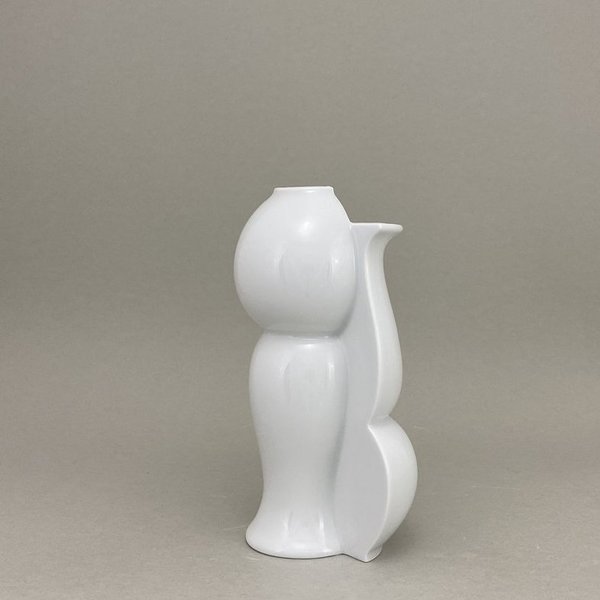 Vase weiß, Triadisches Ballett, H 19 cm