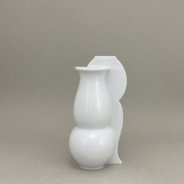 Vase weiß, Triadisches Ballett, H 19 cm