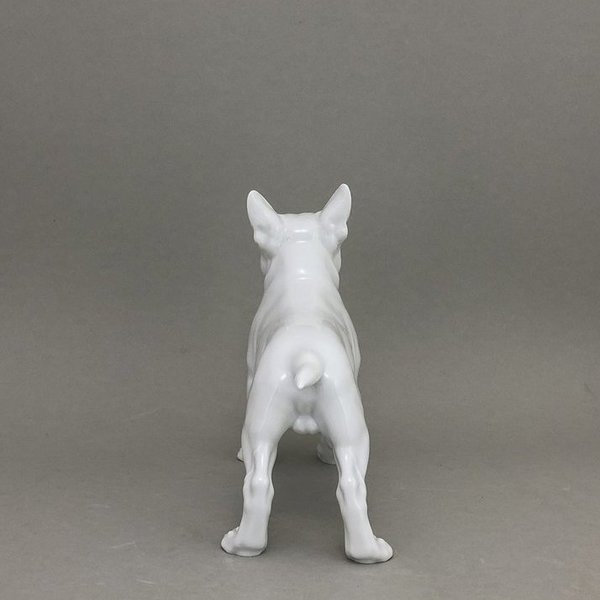 Bulldogge, Weiß, H 16,5 cm