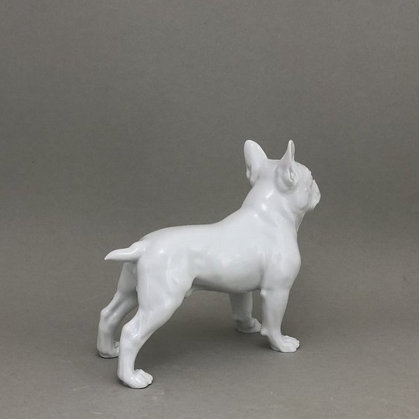 Bulldogge, Weiß, H 16,5 cm