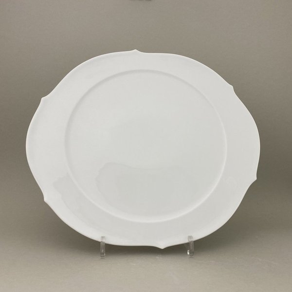 Tortenplatte, Form "Wellenspiel Pur", Weiß, Ø 38,5 cm