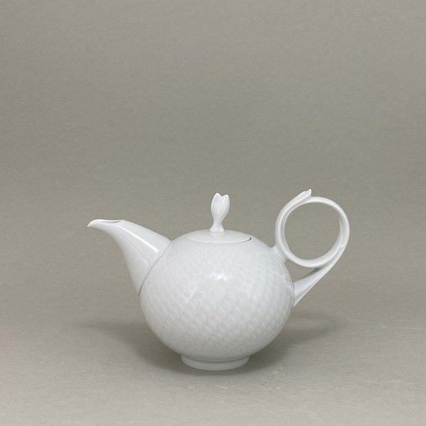 Teekanne, Form "Wellenspiel Relief", Weiß, V 0,20 l