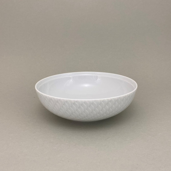 Nudelschale, klein, Form "Wellenspiel Relief", Weiß Ø 17,5 cm