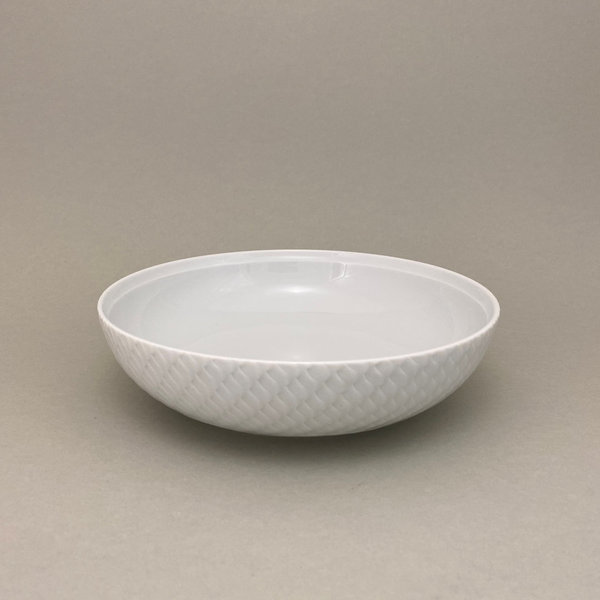 Nudelschale, groß, Form "Wellenspiel Relief", Weiß, Ø 20,5 cm