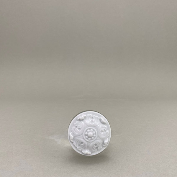Magnet, "MEISSEN Magnets", "Akanthus", Weiß, Ø 4,2 cm