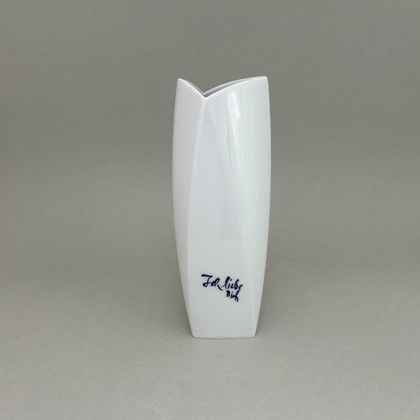 Vase "Fabula", "Ich liebe Dich", kobaldblau, H 19 cm