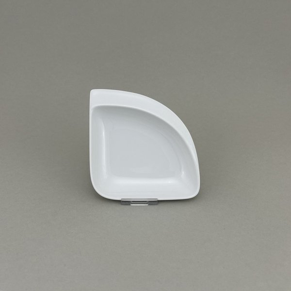 Platte, klein, Form "Nova", Weiß, L17 cm